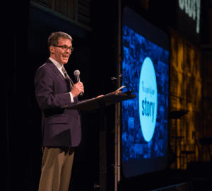 Joe Cavanaugh speaking at our Annual Event.