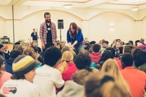 Students from multiple schools gather to develop their leadership skills