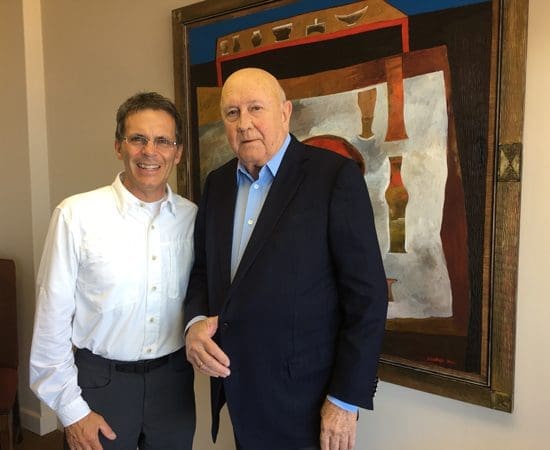 Joe's meeting with F.W. de Klerk in South Africa
