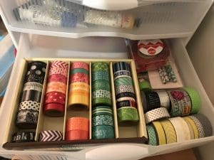 Drawer of a variety of Washi Tape