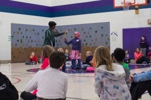 YF Retreat Facilitator introduces the Kindness Boomerang on a Kindness Retreat