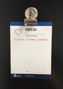 Props Out Card